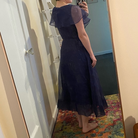 Reformation Flutter Sleeve Wrap Dress - Picture 5 of 11